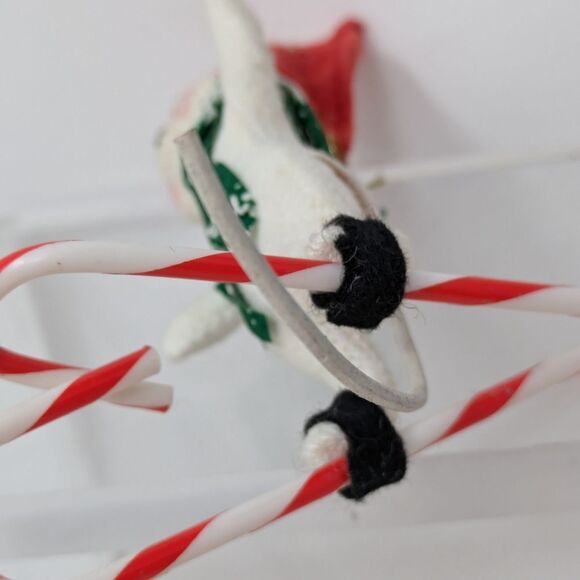 Annalee Mouse Skiing green scarf Christmas Ornament 1994, 4" - Picture 10 of 12